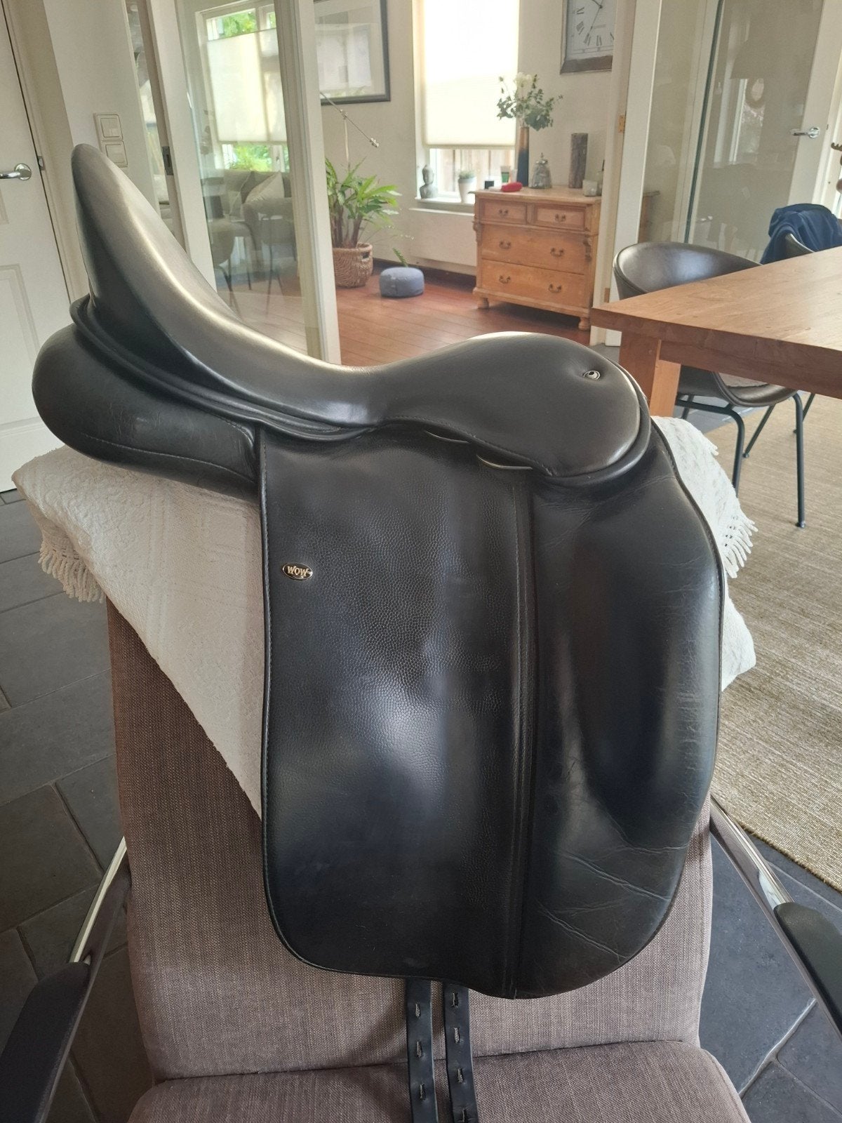 wow dressuurzadel 18 inch, Dieren en Toebehoren, Gebruikt, Dressuur, Overige merken, Aanpassysteem