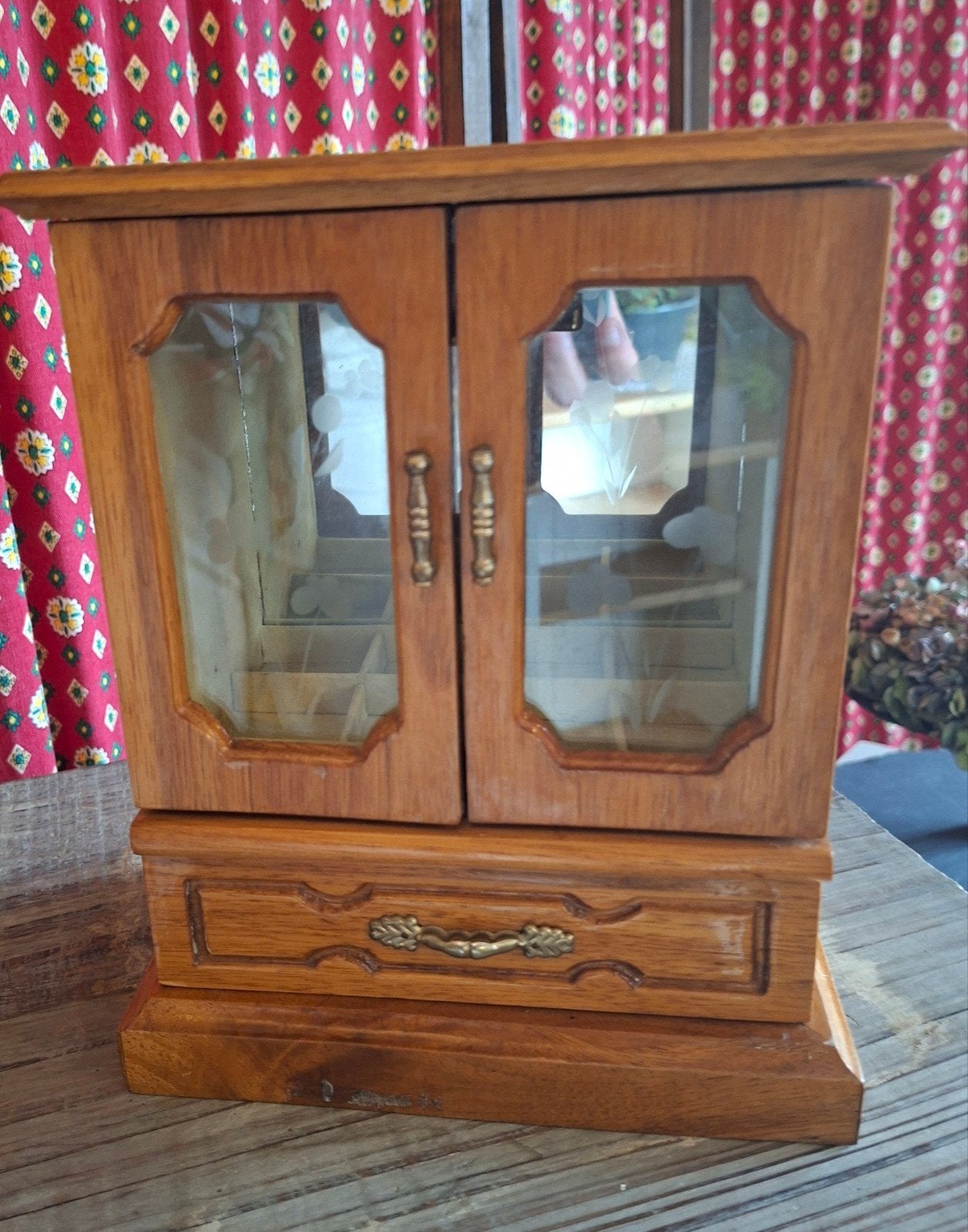 leuk houten sieradenkastje, Ophalen of Verzenden