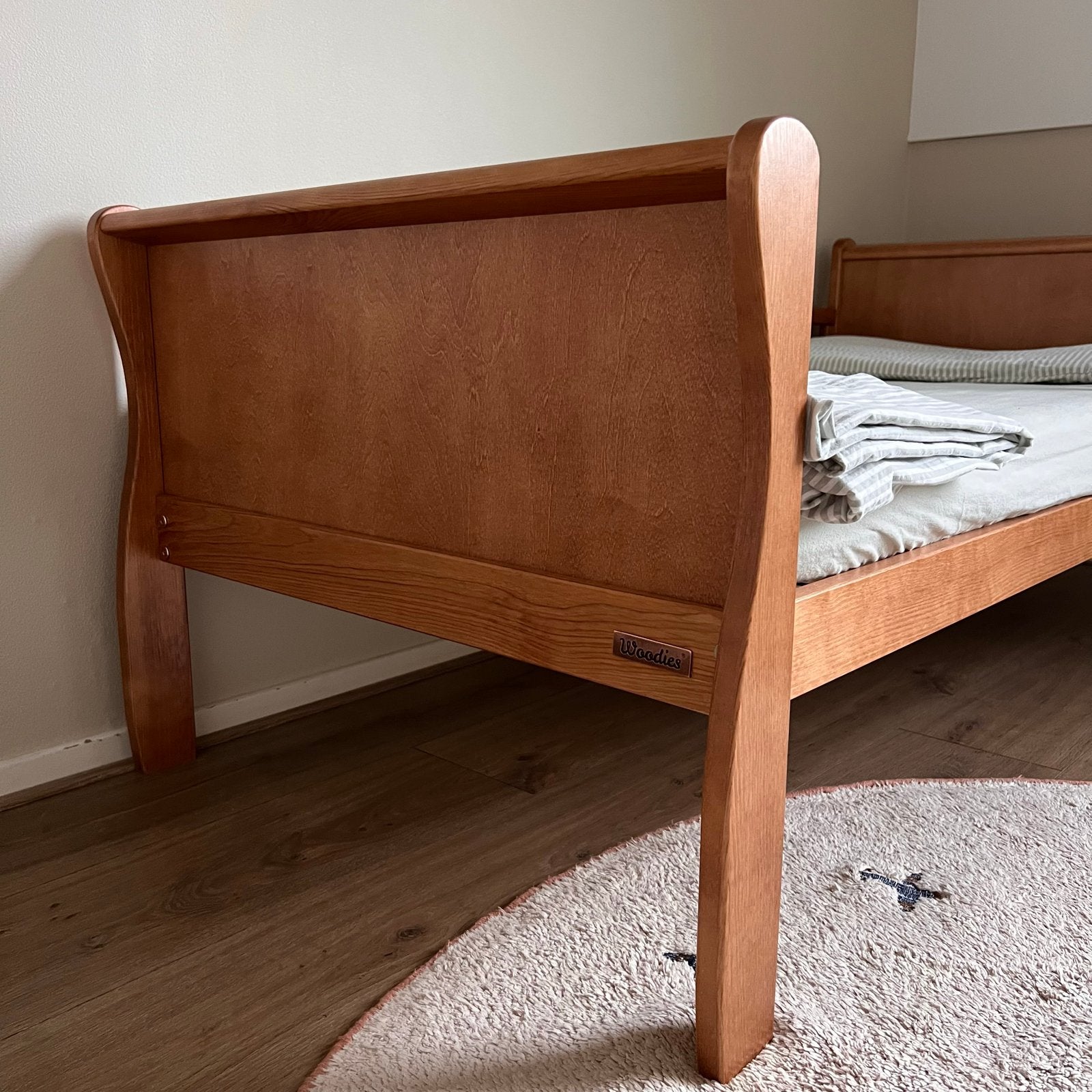 Woodies Peuterbed Noble Vintage + Matras 70x140, Kinderen en Baby's, Kinderkamer | Bedden, Nieuw, 70 tot 85 cm, 140 tot 160 cm