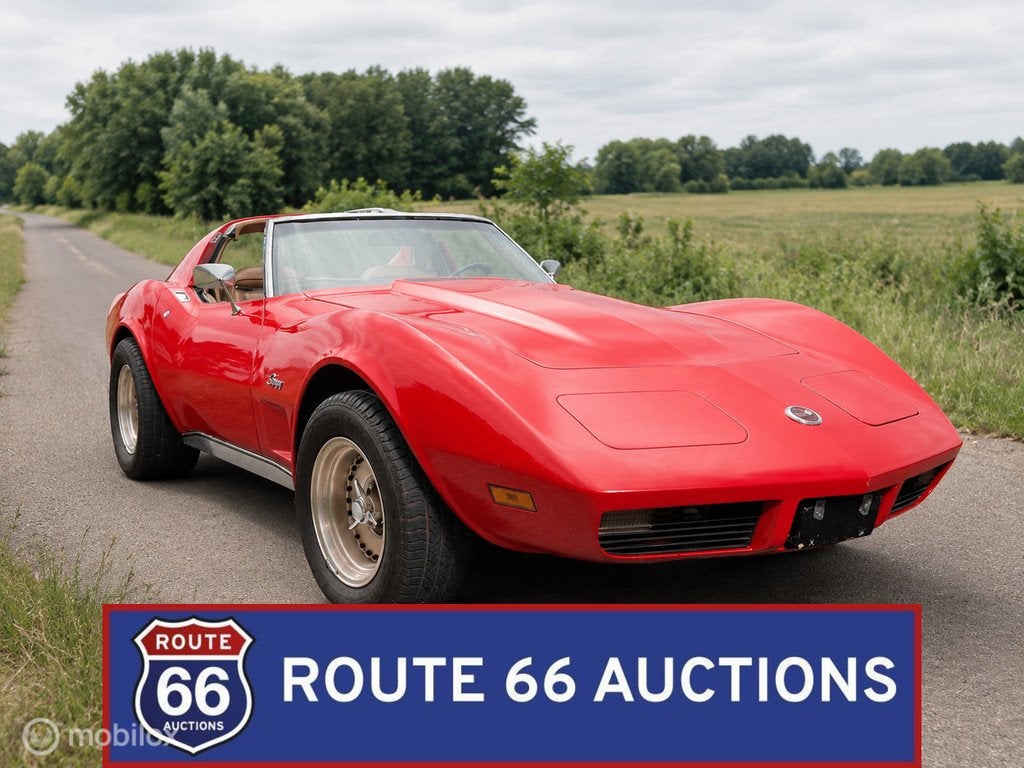 Chevrolet Corvette C3 Stingray | 1974 | Route 66 Auctions, Overige carrosserieën, Chevrolet, Zwart, Bedrijf