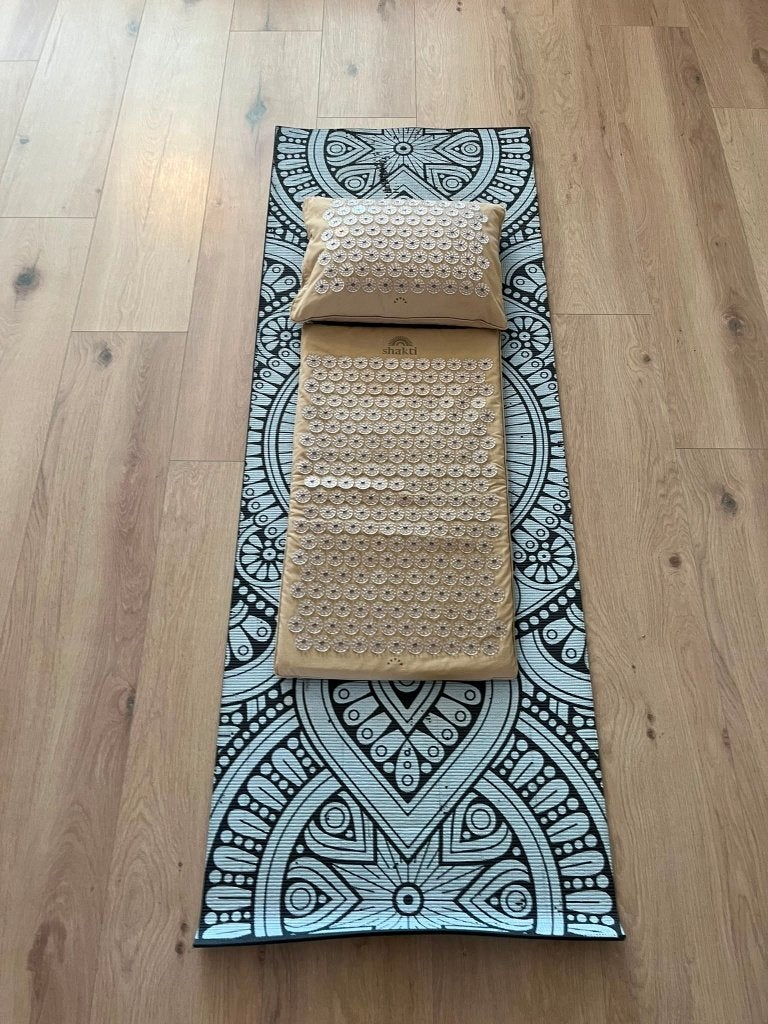 Shakti Mat Premium + Kussen Set | Yoga Mat & Roller, Ophalen of Verzenden, Zo goed als nieuw, Overig