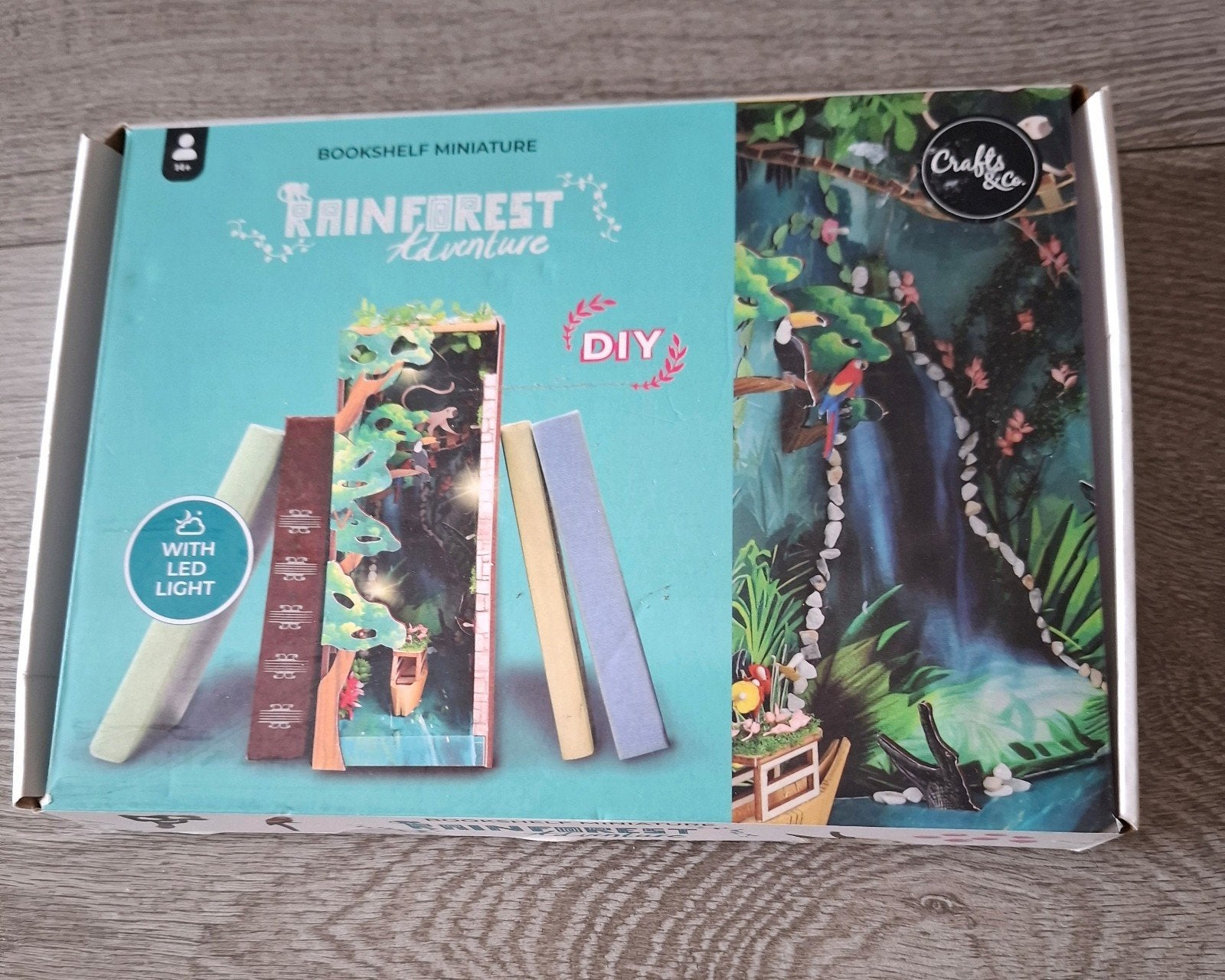 rainforest adventure bookshelf miniature Diy, Ophalen of Verzenden, Nieuw, Knutselset