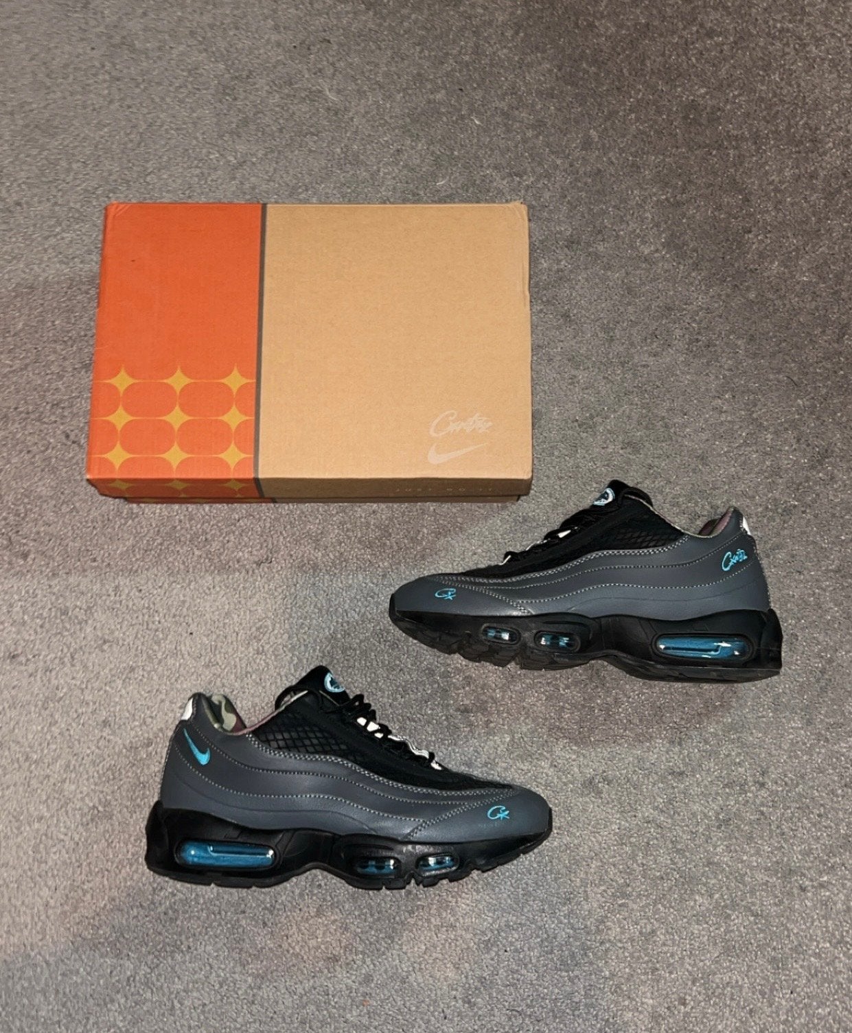 Corteiz x Nike Air Max 95 'Aegean Storm', Overige kleuren, Nieuw, Ophalen of Verzenden, Sneakers of Gympen