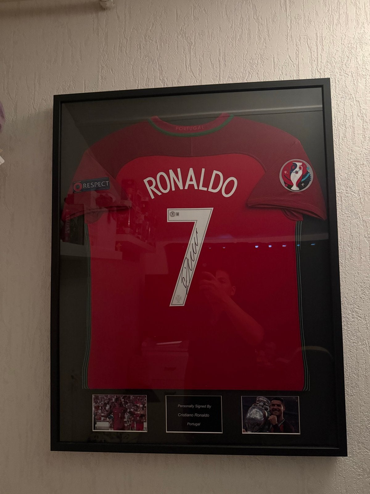 Gesigneerd Portugal thuisshirt EK 2016 - Cristiano Ronaldo, Ophalen, Zo goed als nieuw, Buitenlandse clubs, Shirt