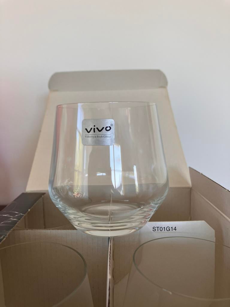 VIVO water/whisky glazen, Ophalen of Verzenden, Zo goed als nieuw, Overige typen