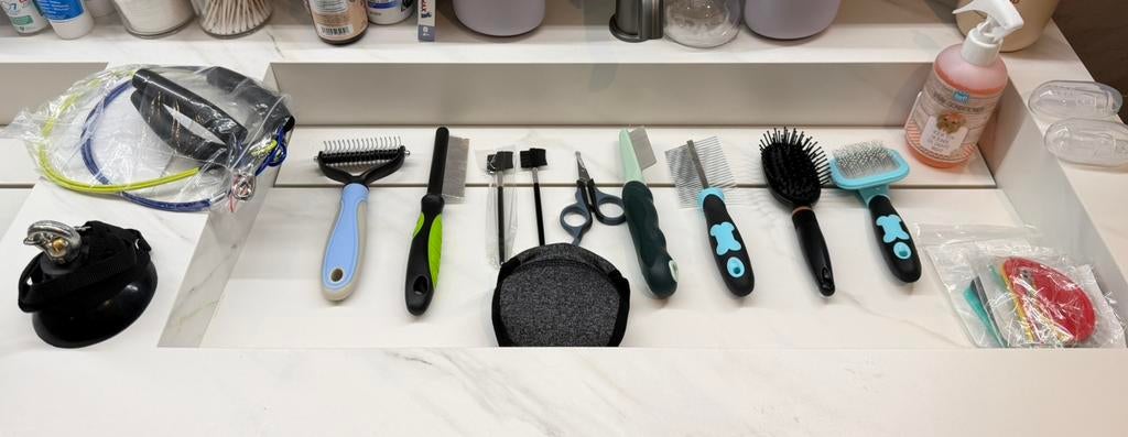 Hondenverzorging set, Ophalen of Verzenden, Zo goed als nieuw, Honden