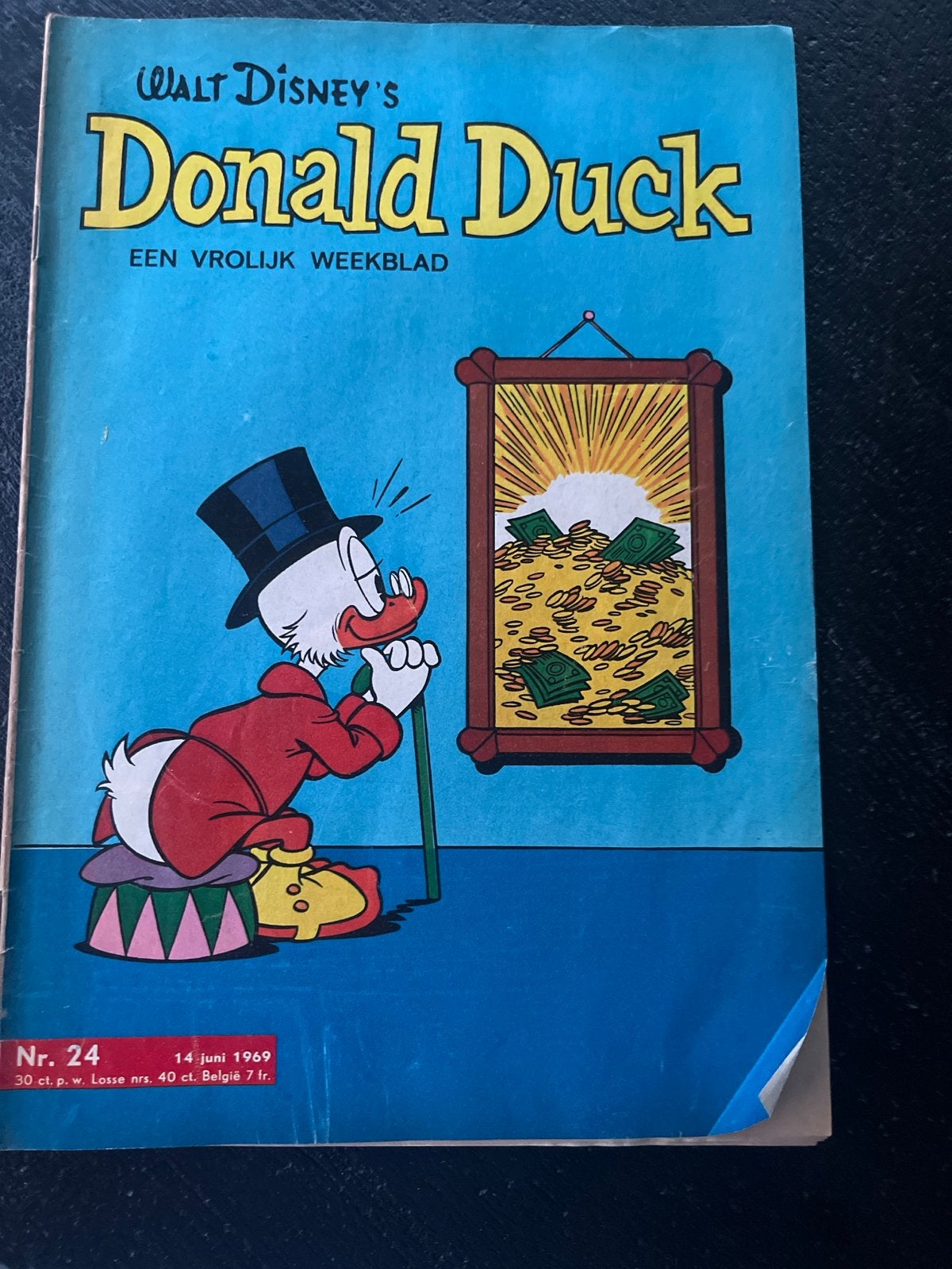 Donald Duck Weekblad Nr. 24 - 14 Juni 1969, Boeken, Eén stripboek, Ophalen of Verzenden, Gelezen