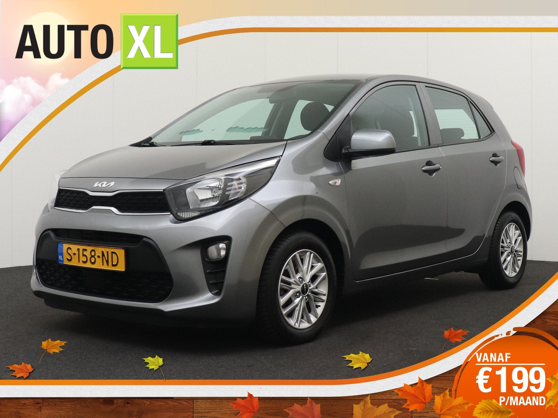 Kia Picanto 1.0 DPi DynamicLine Camera Carplay Cruise DAB 14, Voorwielaandrijving, Dealer onderhouden, Stof, Gebruikt
