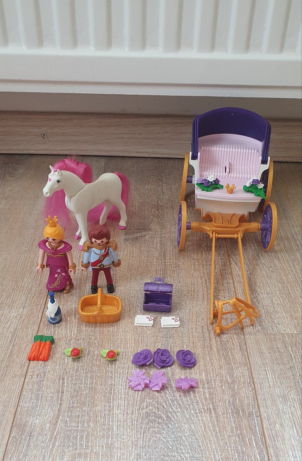 Playmobil Prinsessenkoets met paard, Gebruikt, Complete set, Voertuig, Ophalen of Verzenden