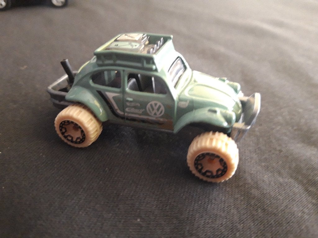 Hotwheels VW Kever Baja Buggy lichtgroen, los, Ophalen of Verzenden, Zo goed als nieuw, Auto