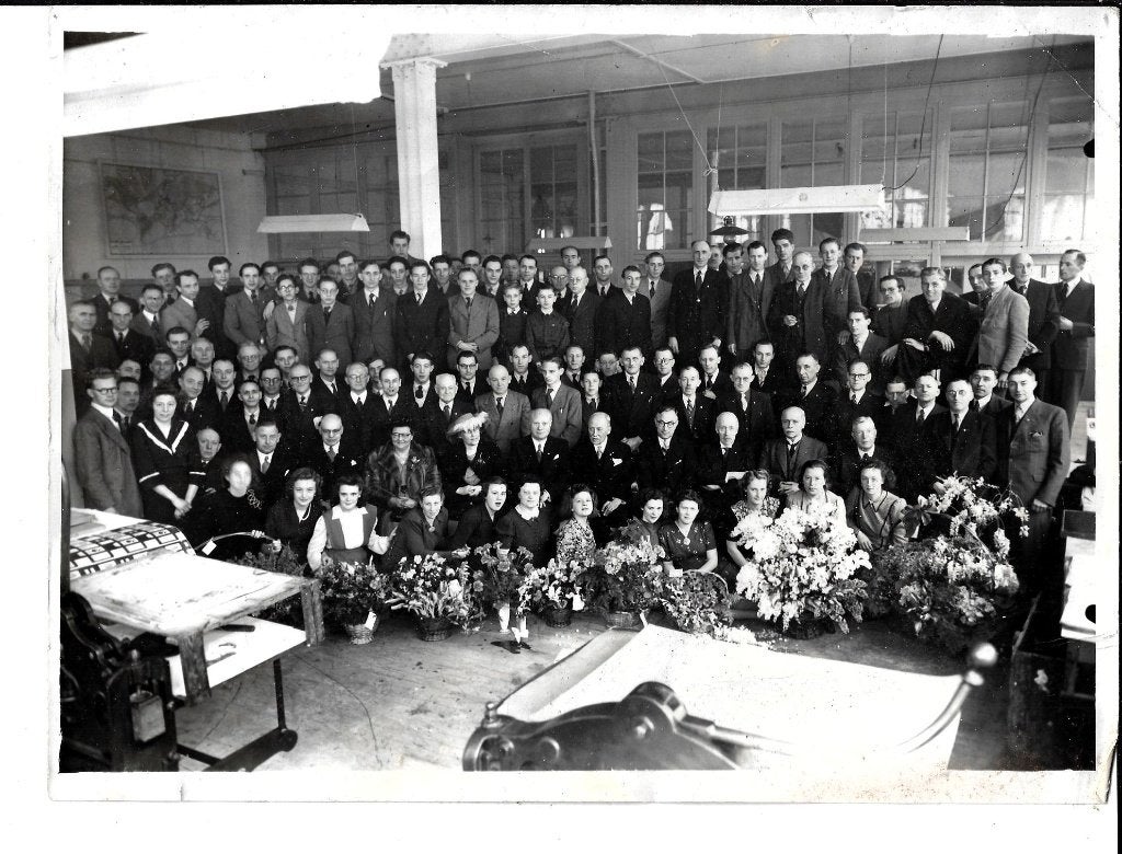 Henkes Senefelder ? personeelsfoto, Ophalen of Verzenden, 1960 tot 1980, Gelopen, Noord-Holland
