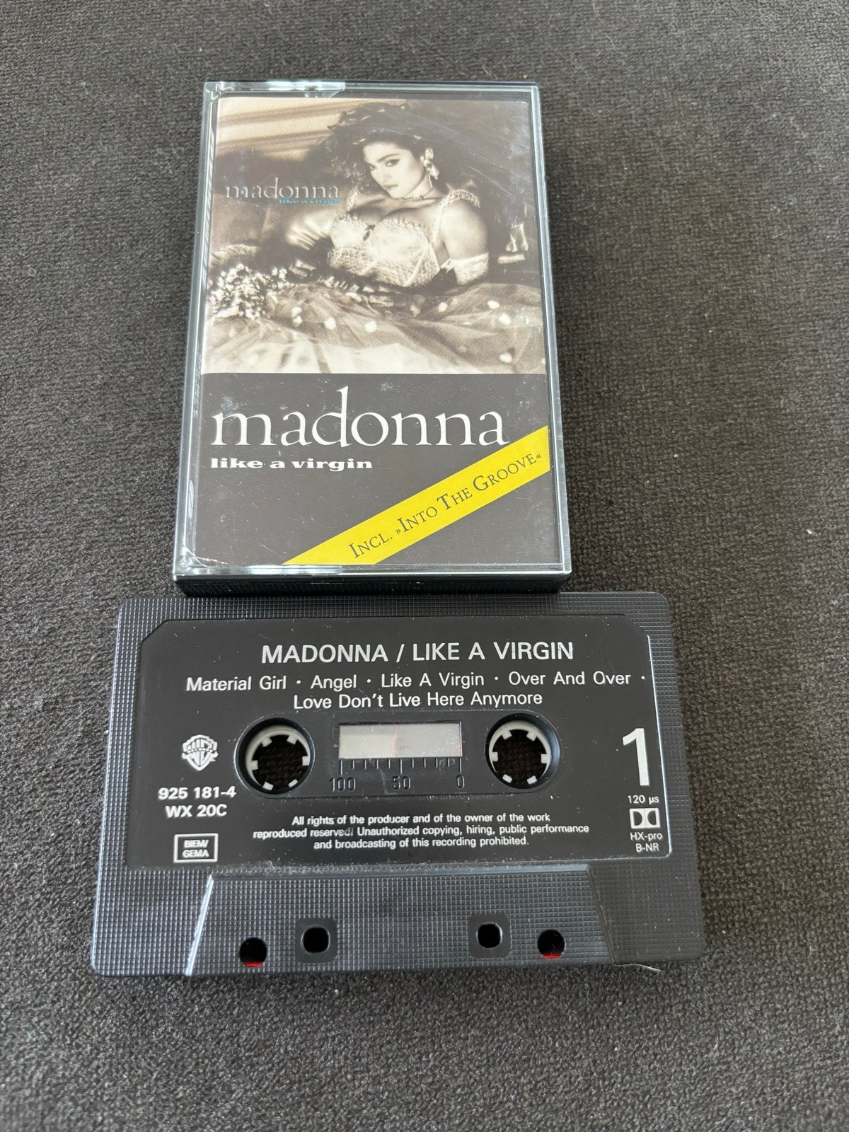 Madonna - Like a Virgin cassette, Cd's en Dvd's, Gebruikt, 1 bandje, Ophalen of Verzenden, Voorbespeeld