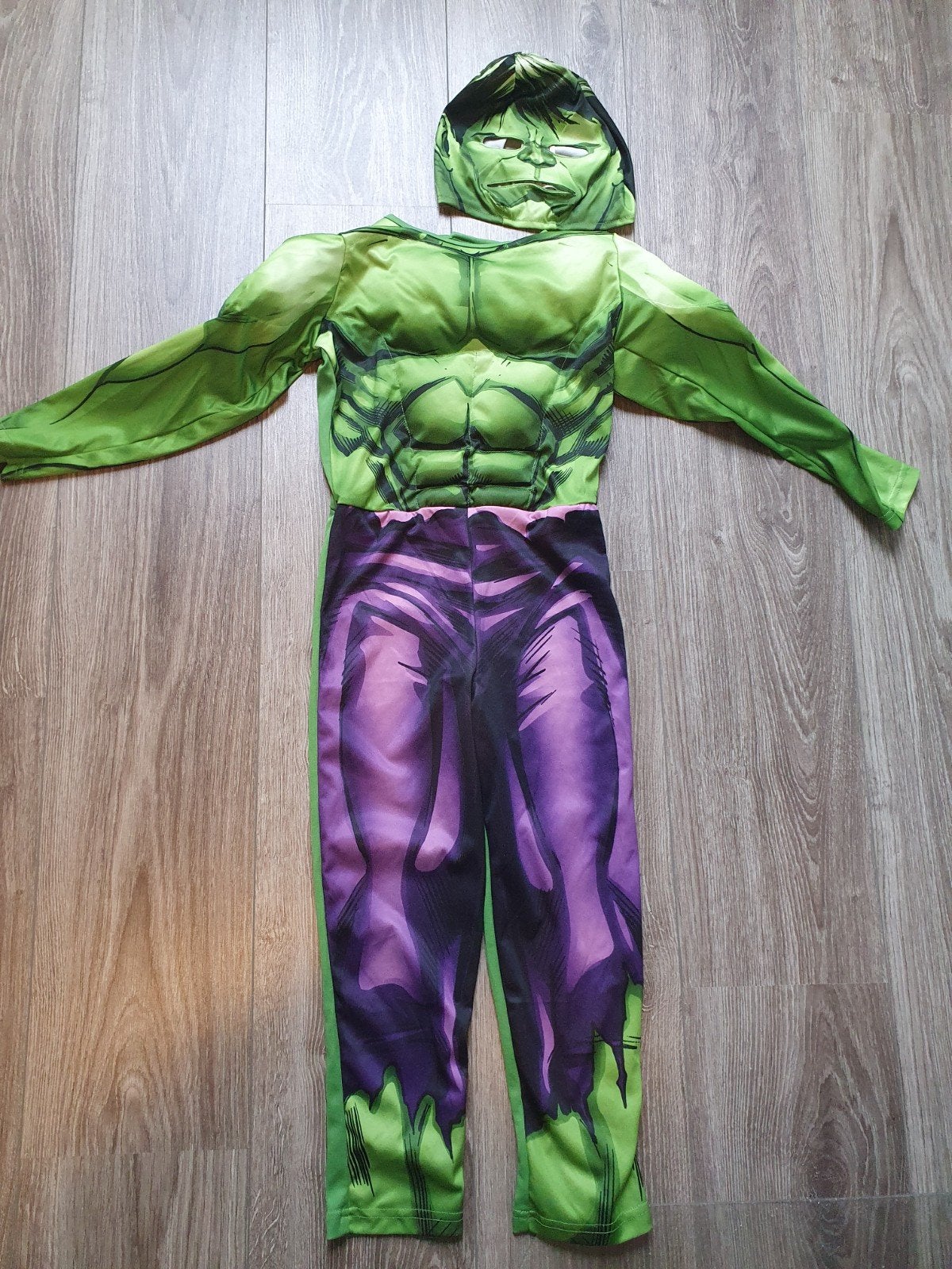 Marvel Hulk kostuum maat 110/116, Ophalen of Verzenden, Zo goed als nieuw, 110 t/m 116, Jongen of Meisje