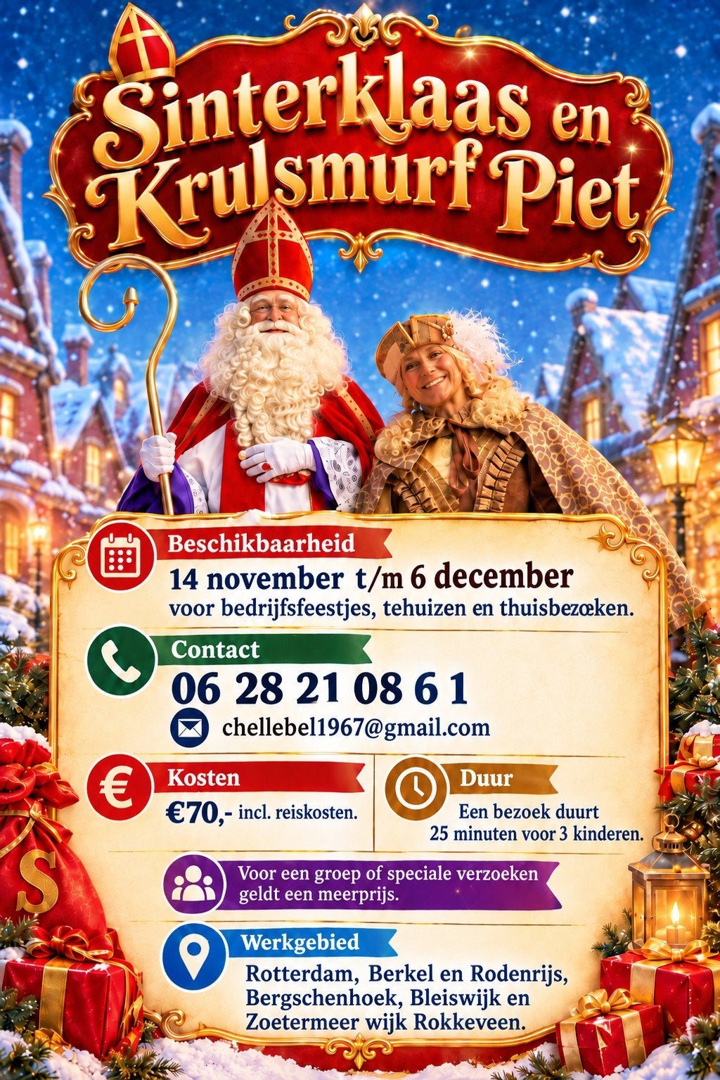 Sinterklaas en Krulsmurfpiet ZIJN ER WEER!
Jaaa hoor… de pep, Ophalen of Verzenden