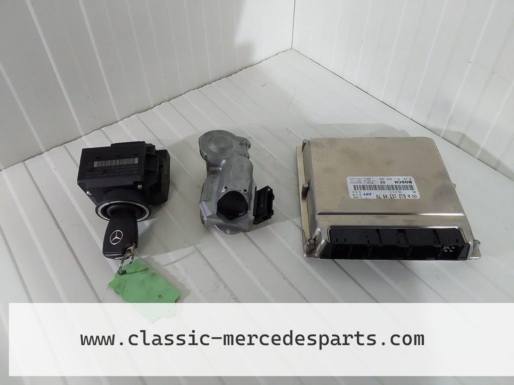 Contactslot set met ECU Mercedes C-klasse W203 C270CDI Combi, Auto-onderdelen, Elektronica en Kabels, Mercedes-Benz, Gebruikt