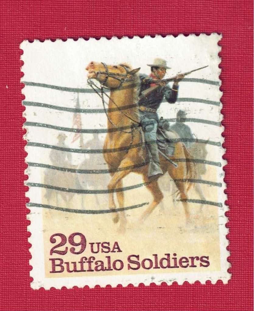 Fauna - Dieren - Paarden - U.S.A. - Buffalo Soldiers - gebr, Postzegels en Munten, Postzegels | Thematische zegels, Ophalen of Verzenden