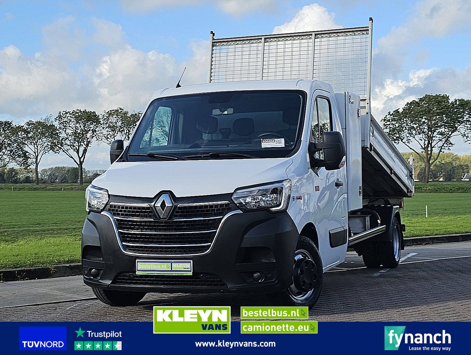 RENAULT MASTER 2.3 Kipper Dubbellucht Airco Euro6 3.5T-Trekh, Auto's, 145 pk, Gebruikt, Euro 6, 2989 kg