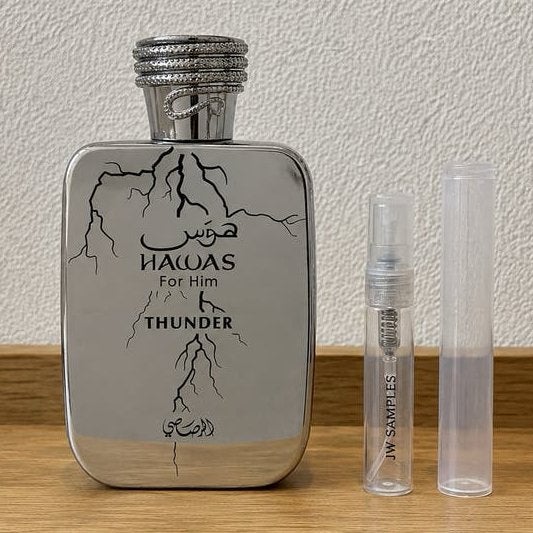 Rasasi - Hawas Thunder samples 1-5 ml, Ophalen of Verzenden, Zo goed als nieuw