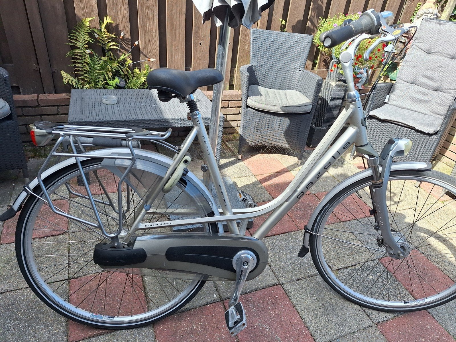 gazelle paris 28"/57 cm, Ophalen, Gebruikt, Versnellingen, 56 cm of meer