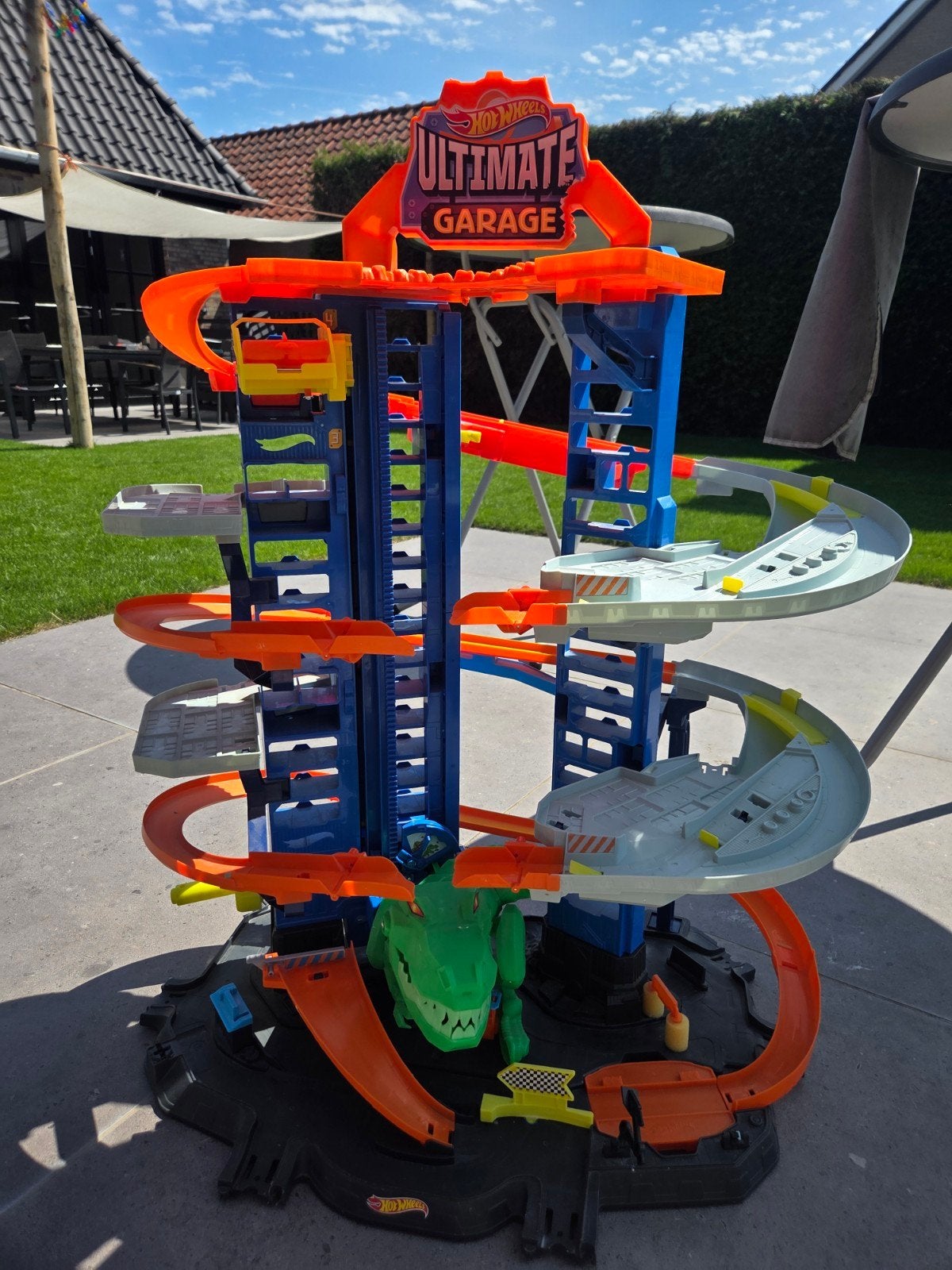 Hot Wheels Ultimate Garage en stunt en splash - Gebruikt (ex, Ophalen, Gebruikt