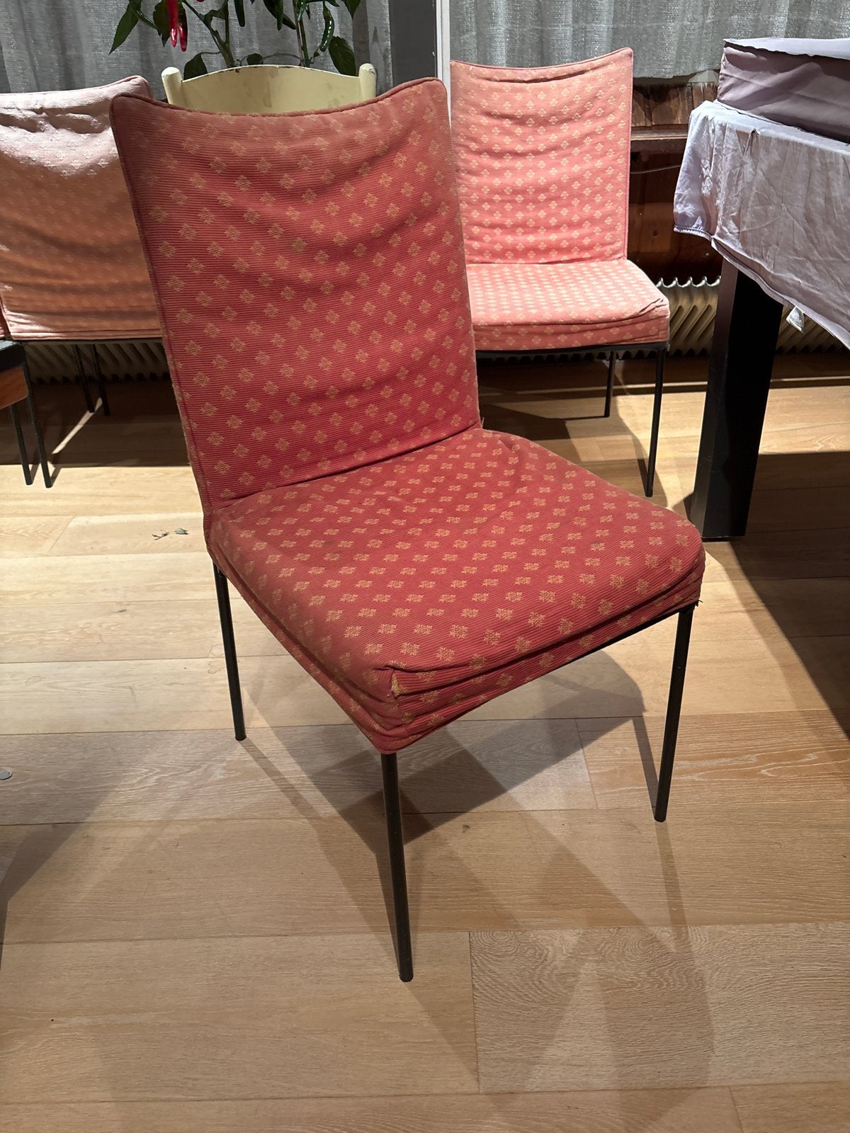 4 Montis Face (Montis) eetkamerstoelen - Gerard van den Berg, Ophalen, Gebruikt, Vier, Stof