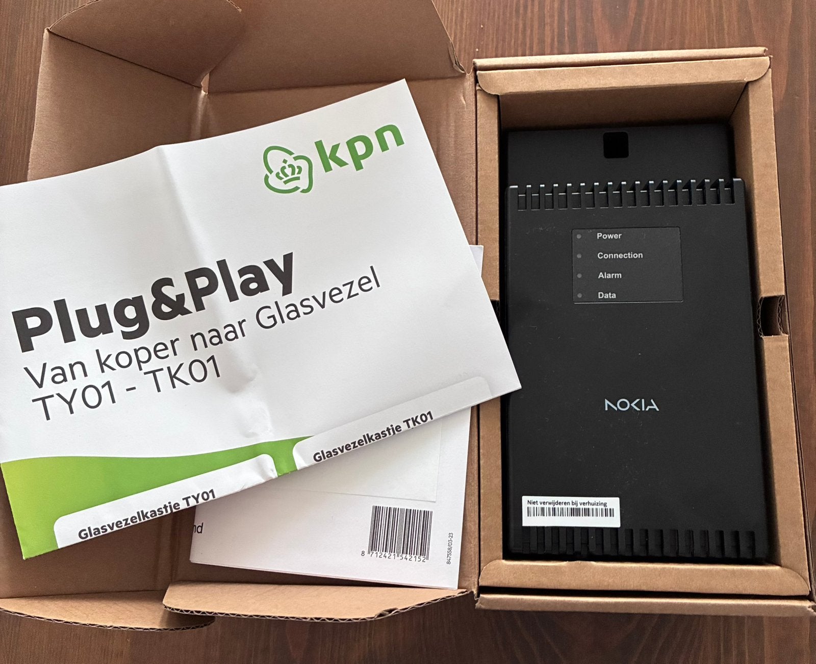 Nokia Glasvezelkastje TY01 TK01 KPN Plug&Play, Ophalen of Verzenden, Nieuw, Overige typen