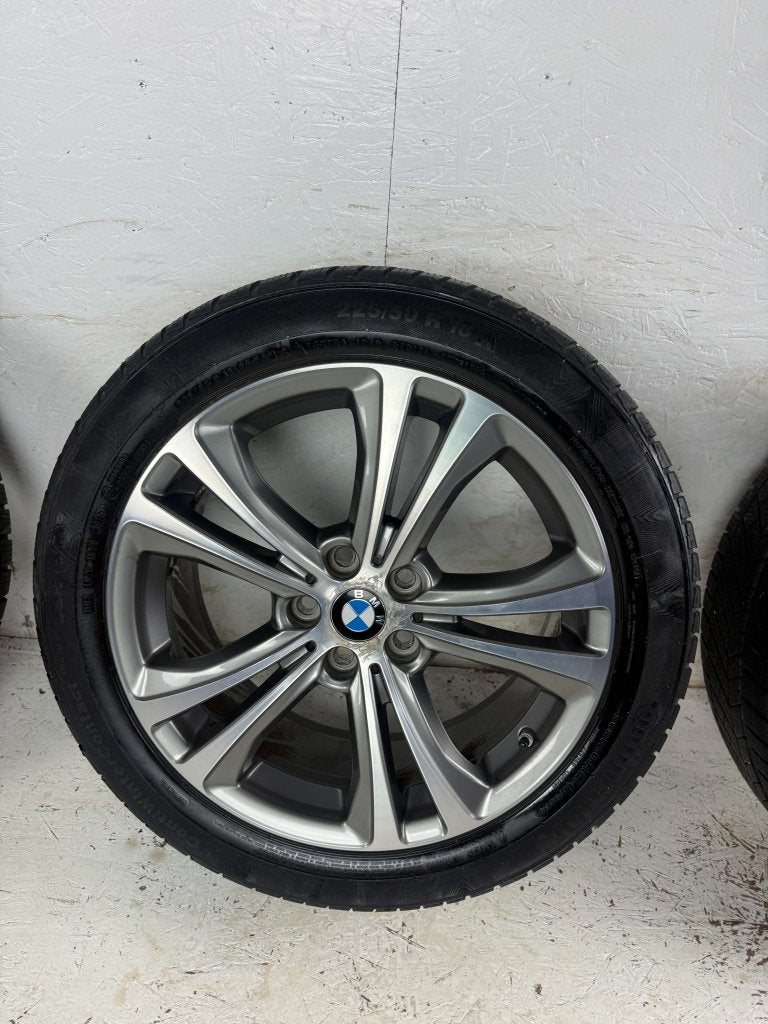 Originele BMW X1 X2 velgen 18" 5x112 Style 568 winterset, Auto-onderdelen, Niet ingevuld, 18 inch, Gebruikt, Banden en Velgen