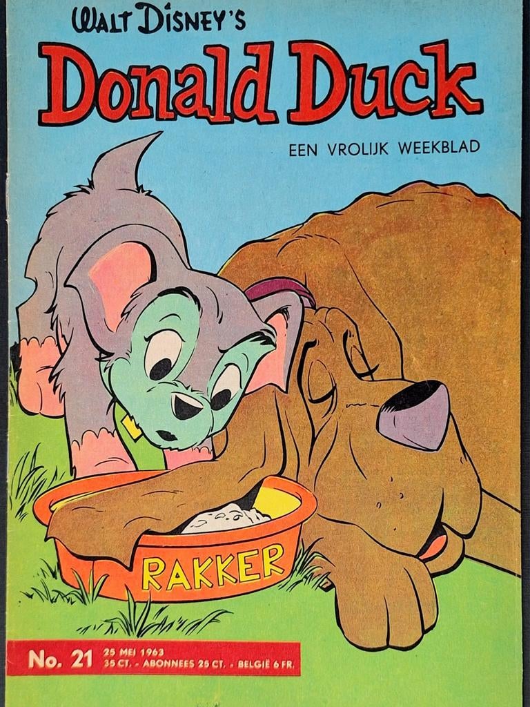 Donald Duck 1963 nr. 21, Boeken, Eén stripboek, Ophalen of Verzenden, Zo goed als nieuw