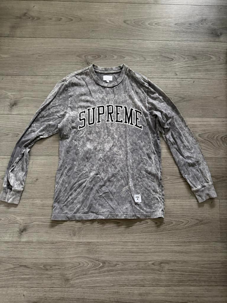 Supreme acid washed logo, Ophalen of Verzenden, Zo goed als nieuw, Maat 48/50 (M), Grijs
