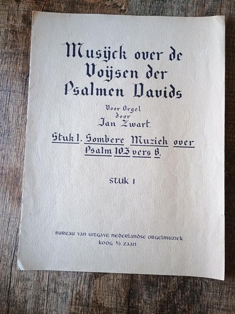 Jan Zwart - Psalm 103, Ophalen of Verzenden, Gebruikt, Religie en Gospel