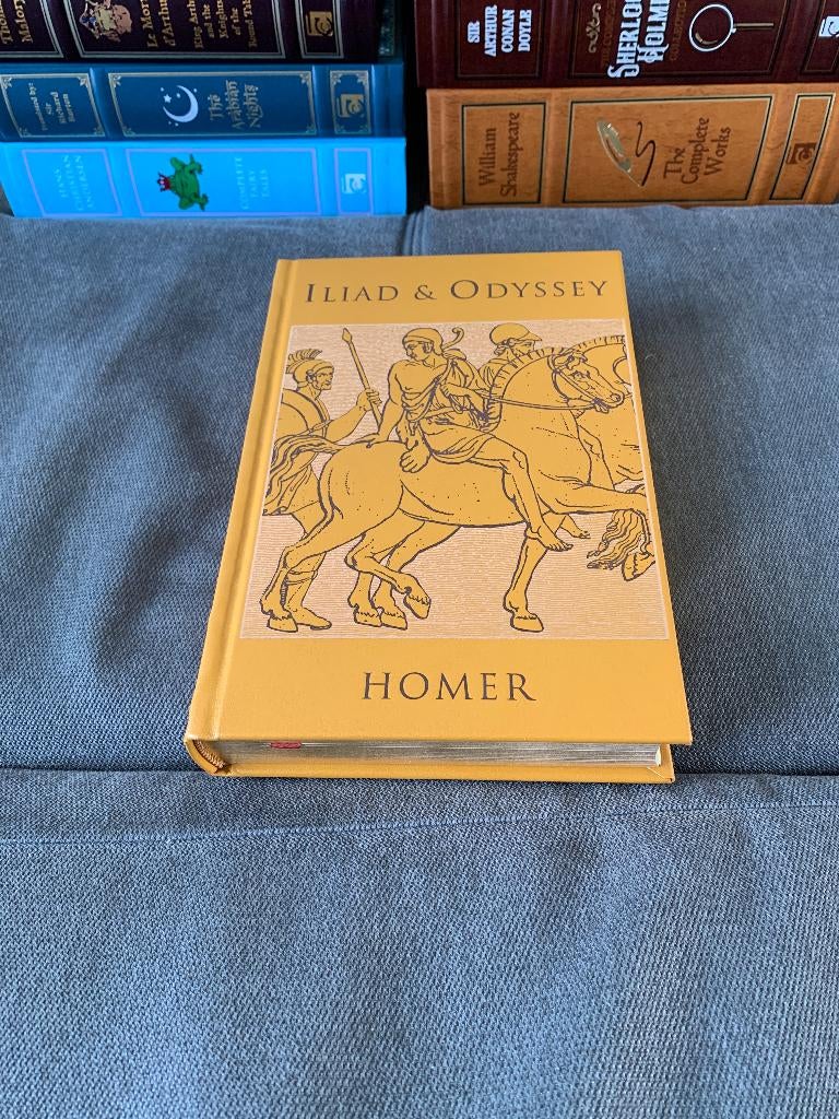 Homer The Iliad & The Odyssey (Leather bound Classic), Ophalen of Verzenden, Nieuw, Homerus, Europa overig