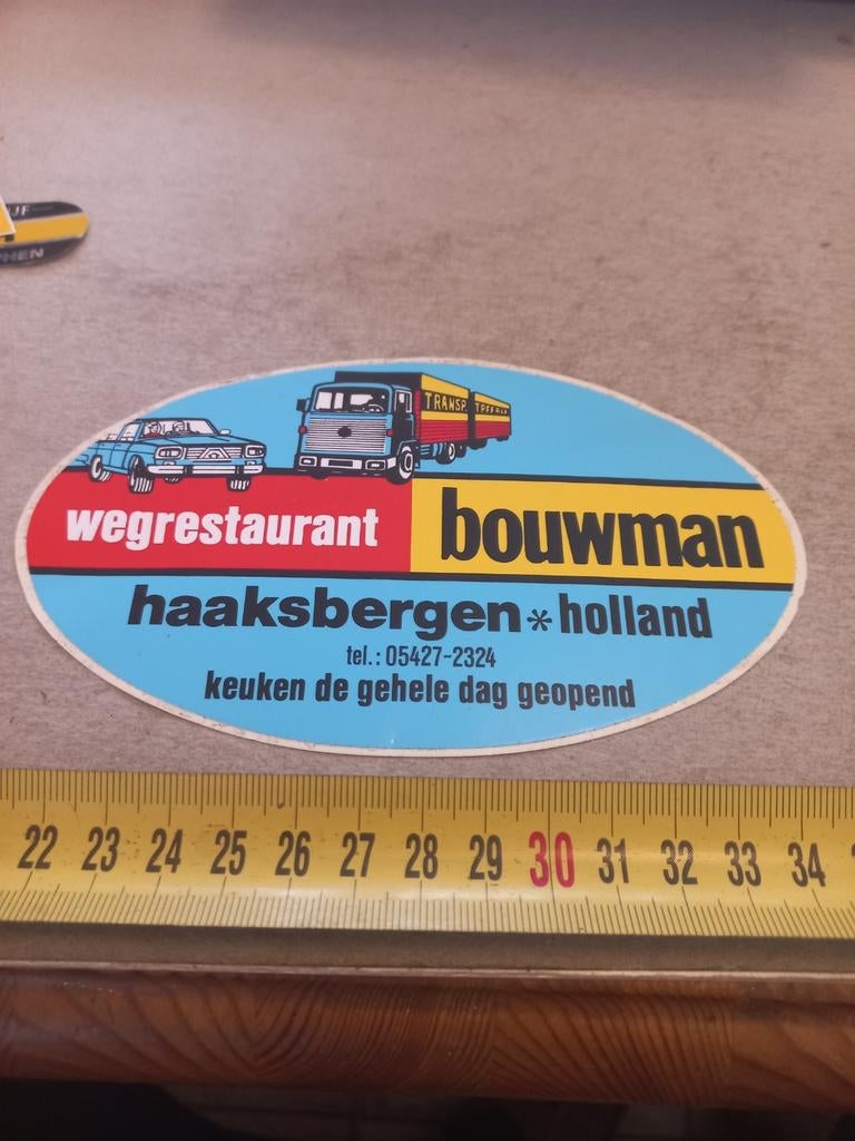 Wegrestaurant bouwman Haaksbergen, Verzamelen, Ophalen of Verzenden, Zo goed als nieuw
