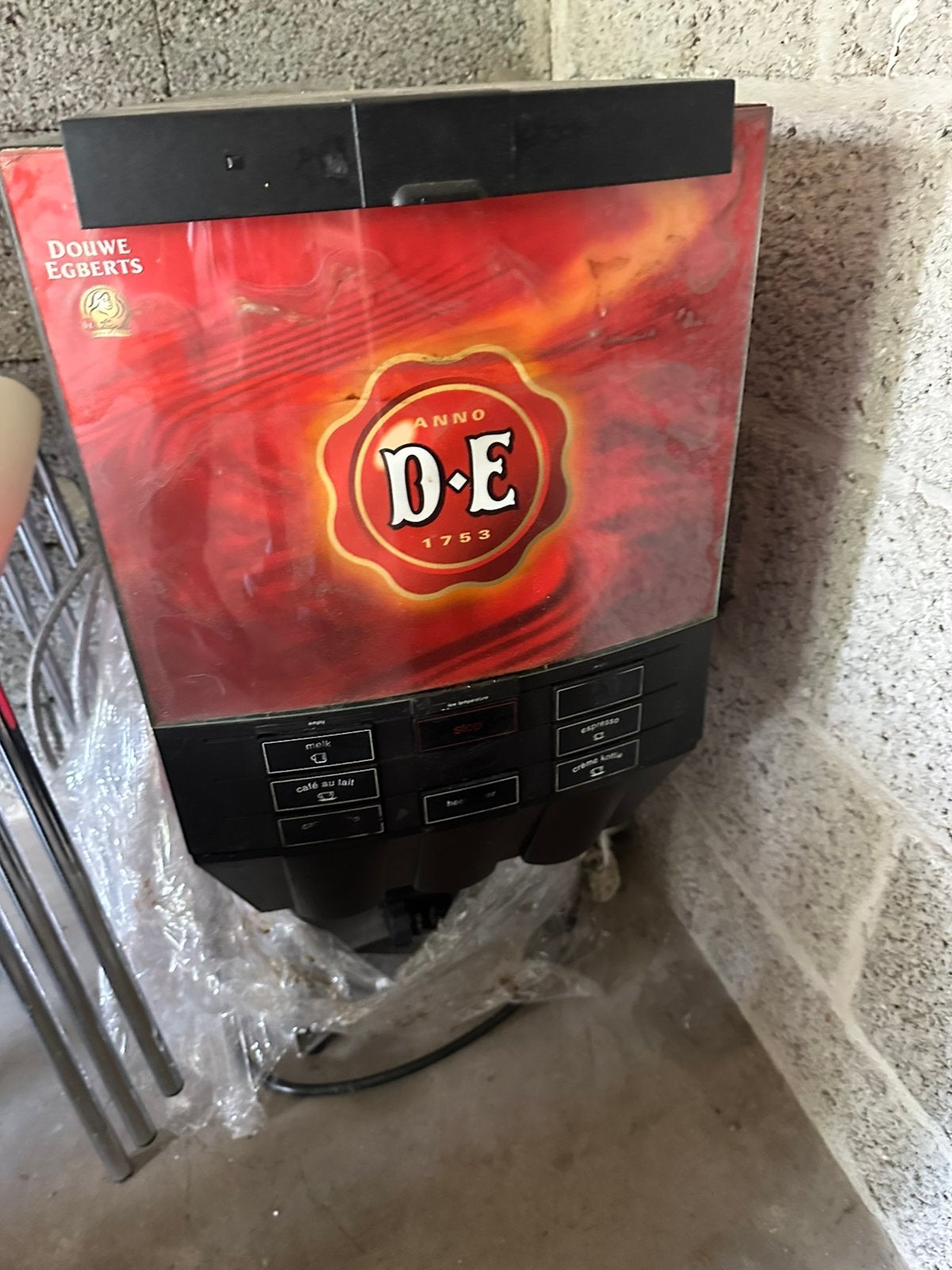 DE koffiemachine, Ophalen, Gebruikt