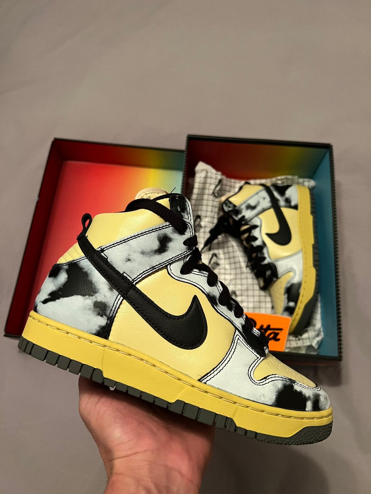 Nike Dunk High Lemon Drop / Black Saturn Gold Maat 38, Overige kleuren, Nieuw, Ophalen of Verzenden, Sneakers of Gympen