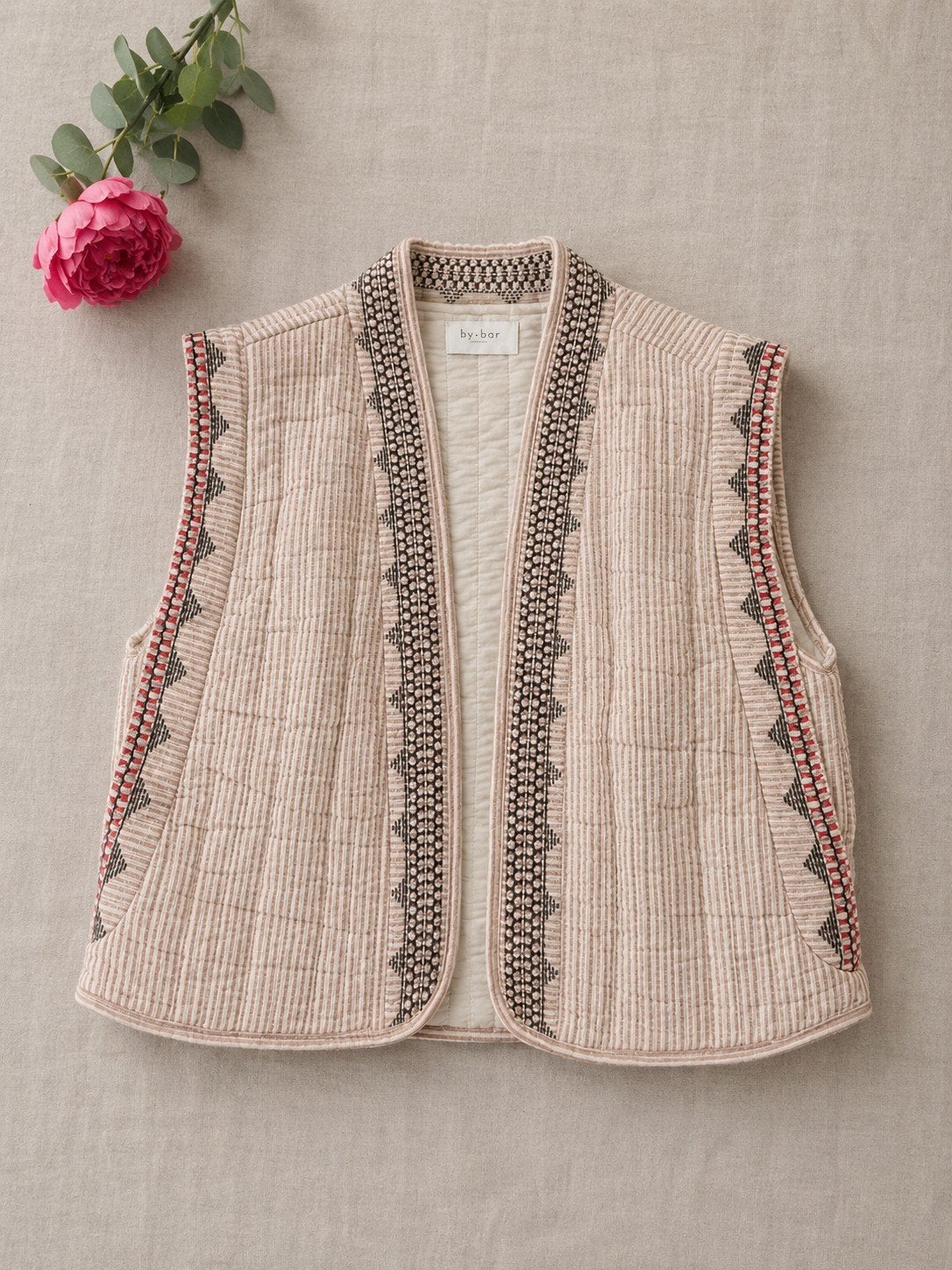 By-bar gilet in nette staat, maat L, Kleding | Dames, By bar, Beige, Maat 42/44 (L), Ophalen of Verzenden