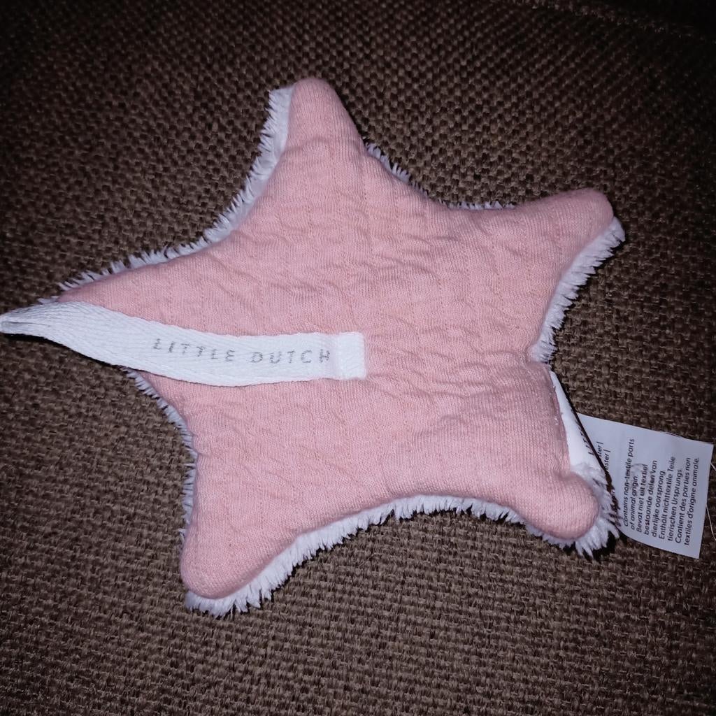 Little dutch ster speendoek, pure pink blush., Kinderen en Baby's, Speelgoed | Knuffels en Pluche, Little Dutch, Ophalen of Verzenden
