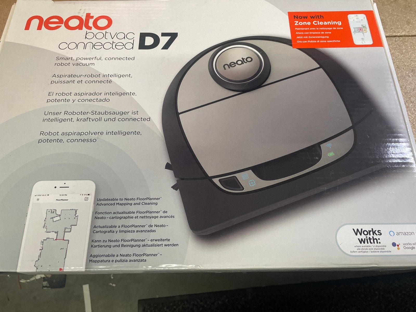 Neato Botvac Connected D7 Robotstofzuiger - Nieuw in doos, Nieuw, Ophalen of Verzenden, Robotstofzuiger, Bedienbaar via app