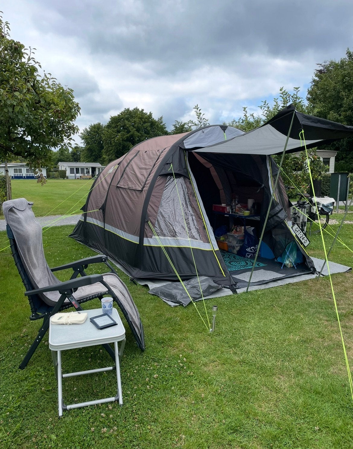 Obelink Summer 4 Easy Air opblaasbare tunneltent, Ophalen, Zo goed als nieuw, Tot en met 4