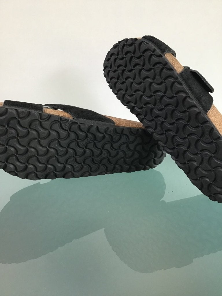 Birkenstock 42 | zwart | Soft Footbed | Gratis verzenden, Slippers, Verzenden, Zwart, Zo goed als nieuw