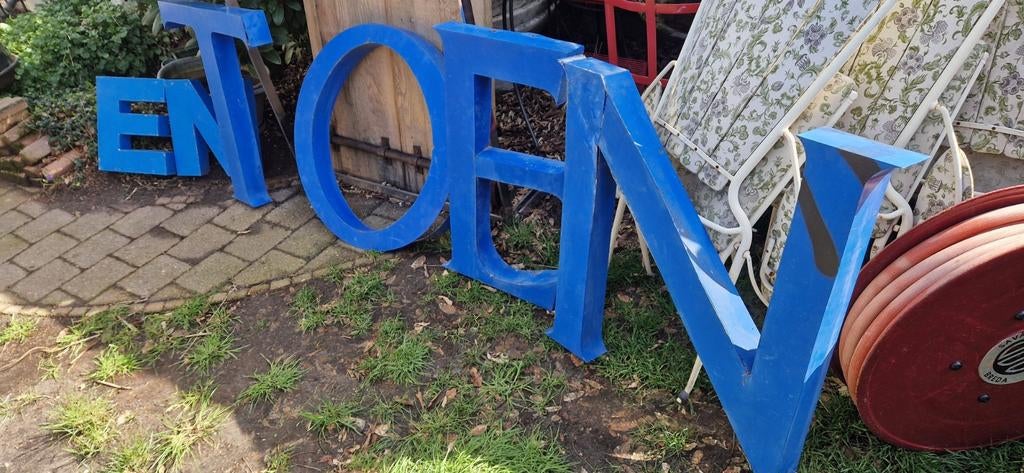 Letters metaal vintage reclame, Ophalen of Verzenden