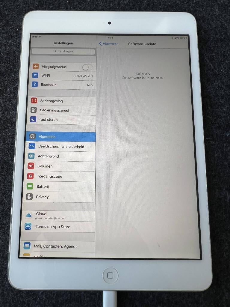 iPad Mini 16Gb 1e Generatie in wit, Gebruikt, Apple iPad, Wit, 8 inch