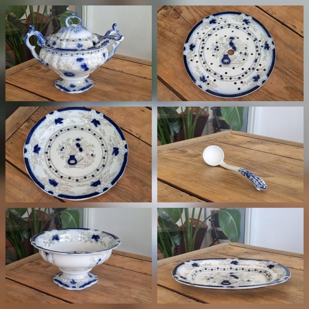 Petrus Regout Wellington decor Persian, Antiek en Kunst, Antiek | Servies los, Verzenden