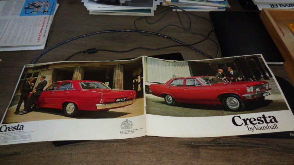 ZEER ZELDZAME GROOTFORMAAT Folder VAUXHALL CTRESTA  ,  1970, Verzenden, Zo goed als nieuw, Overige merken