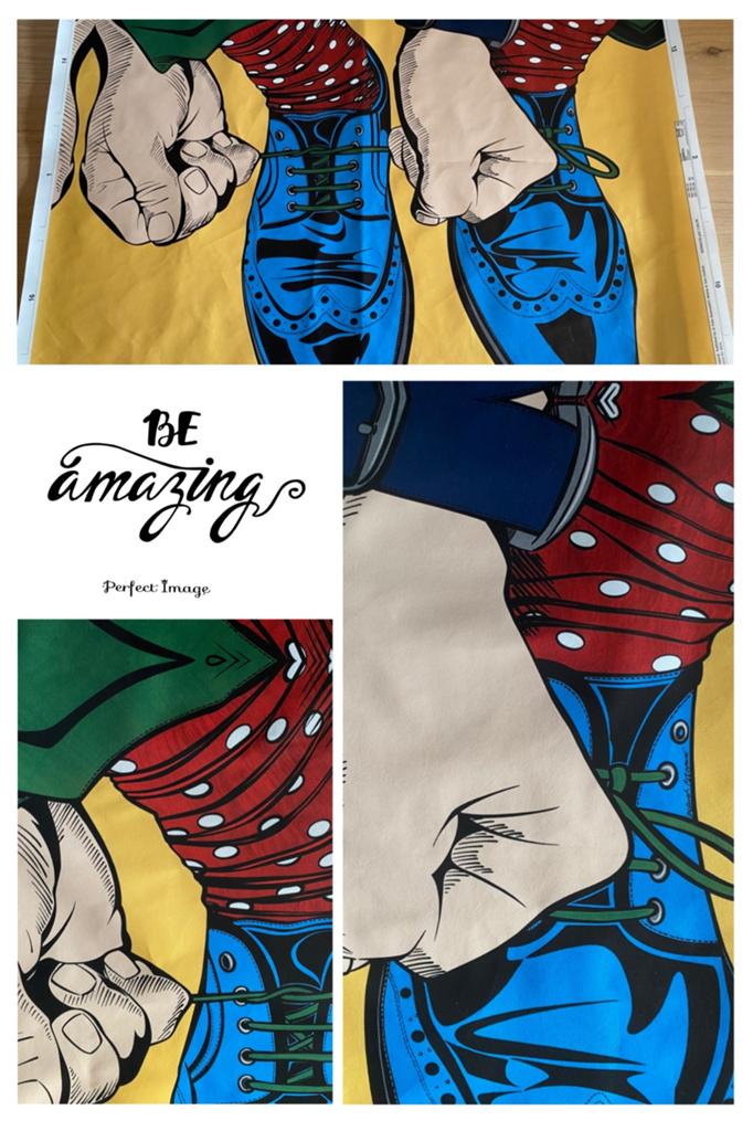 Vintage ikea Bjorksta pop art canvas by Deborah Azzopardi, Ophalen