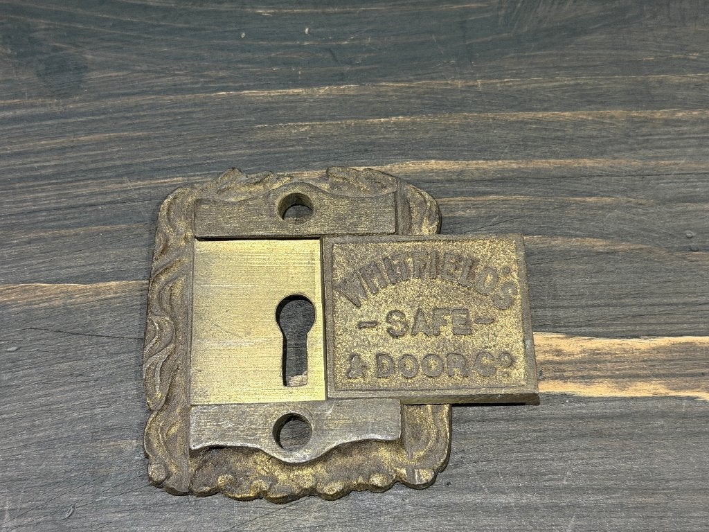 Whitfield Kluis sleutelplaatje messing, Ophalen of Verzenden
