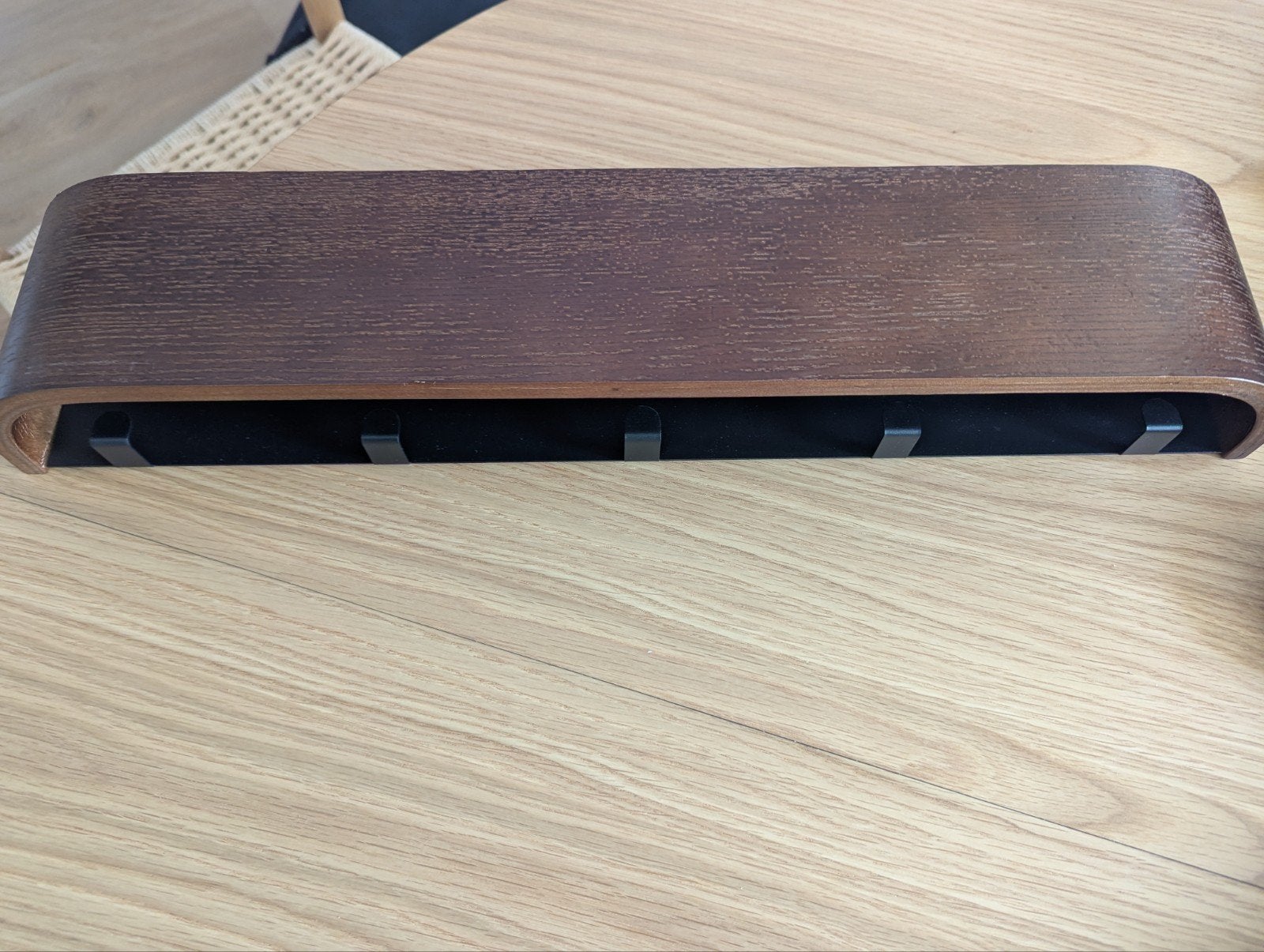 wandkapstok met plank 50 cm, 5 inklapbare haken, new, Huis en Inrichting, Wandkapstok, Nieuw, Ophalen of Verzenden, Minder dan 100 cm