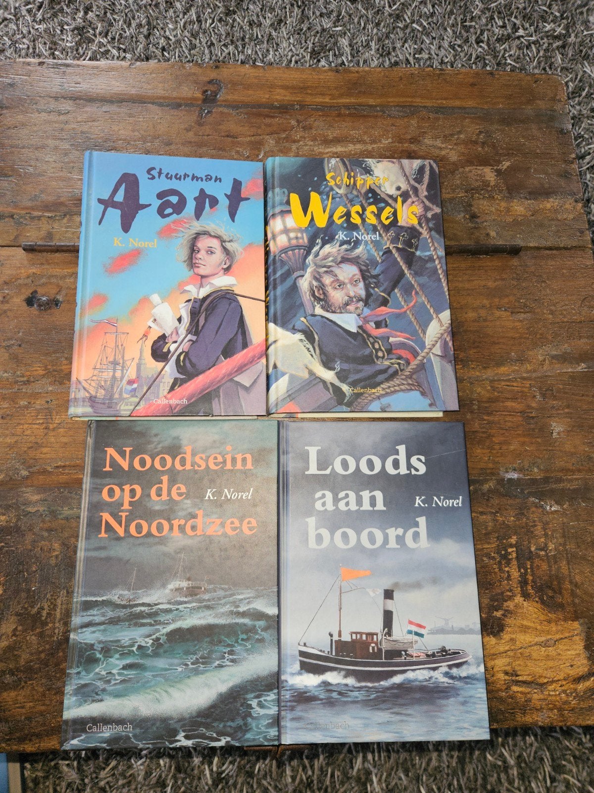 4 boeken van K. Norel: Stuurman Aart, Schipper Wessels e.a., Boeken, Ophalen of Verzenden, Zo goed als nieuw, K. Norel