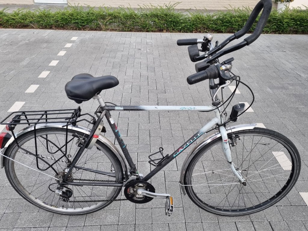 Herenfiets Gazelle, Gebruikt, Velgrem, Versnellingen, Ophalen of Verzenden