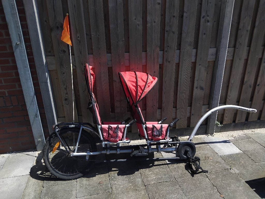 Weehoo iGo Two aanhang fiets, Fietsen en Brommers, Ophalen, Gebruikt, Aanhangfiets, 60 tot 80 kg