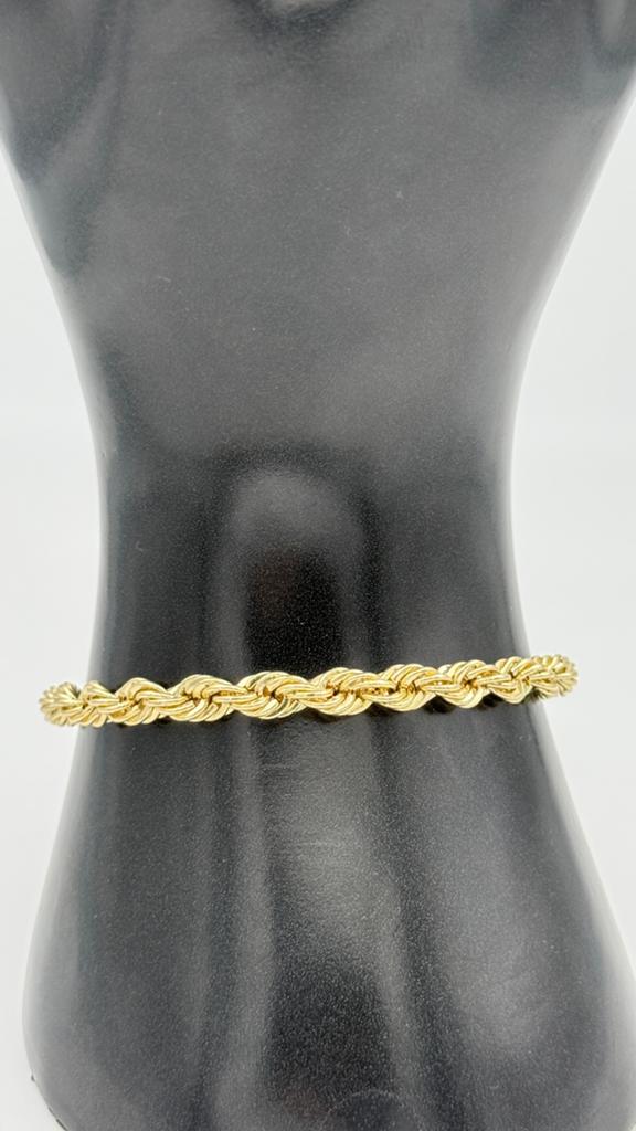 14 karaat gouden rope armband 18 cm, Nieuw, Ophalen of Verzenden, Nvt, Nvt